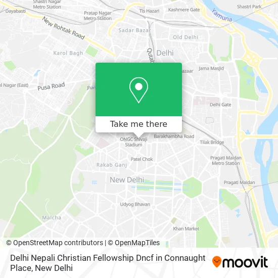 Delhi Nepali Christian Fellowship Dncf in Connaught Place map