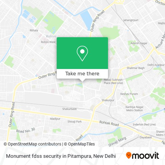 Monument fdss security in Pitampura map