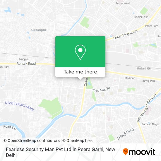 Fearless Security Man Pvt Ltd in Peera Garhi map