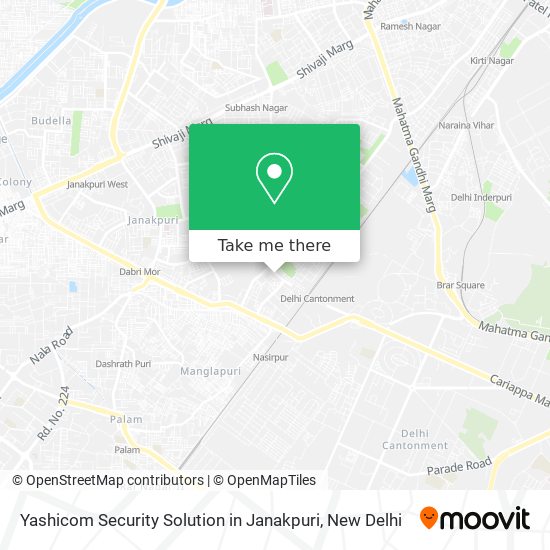 Yashicom Security Solution in Janakpuri map