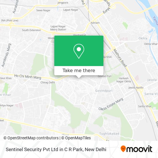 Sentinel Security Pvt Ltd in C R Park map