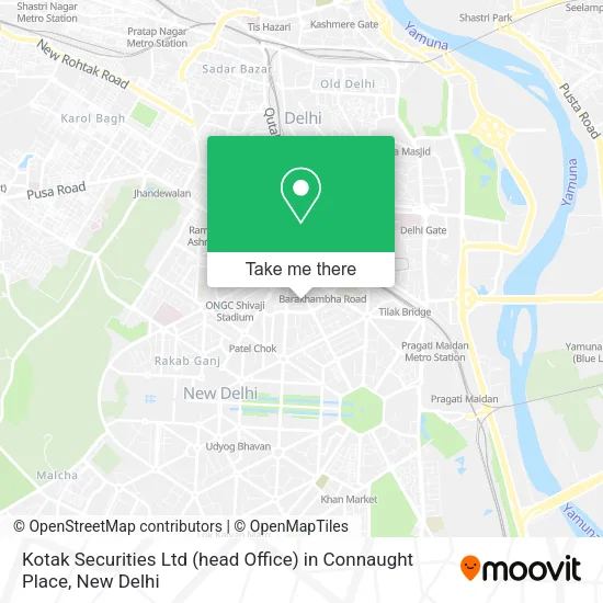 Kotak Securities Ltd (head Office) in Connaught Place map
