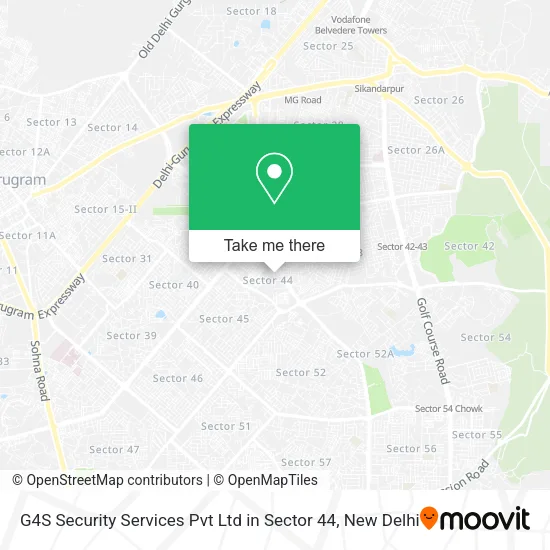 G4S Security Services Pvt Ltd in Sector 44 map