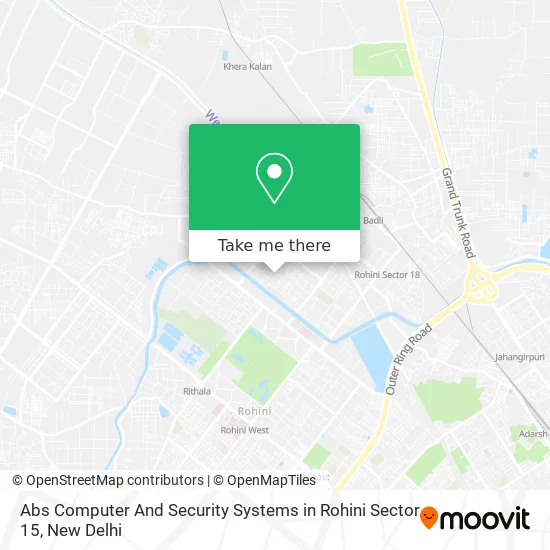 Abs Computer And Security Systems in Rohini Sector 15 map