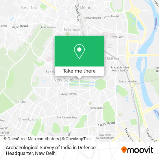 Archaeological Survey of India in Defence Headquarter map