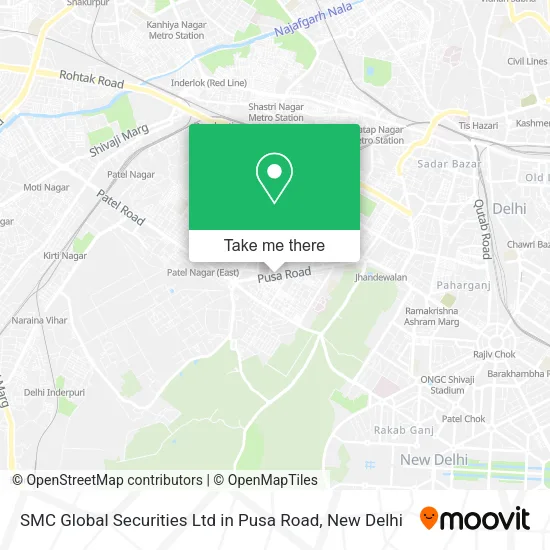 SMC Global Securities Ltd in Pusa Road map