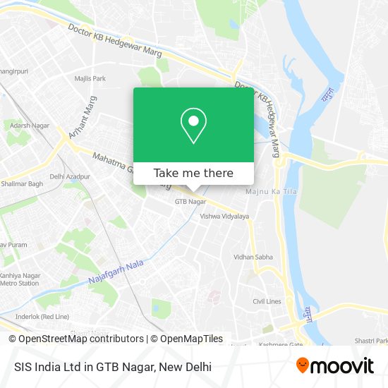 SIS India Ltd in GTB Nagar map