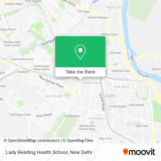 Lady Reading Health School map