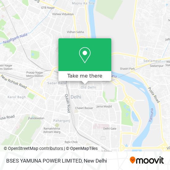 BSES YAMUNA POWER LIMITED map