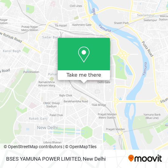 BSES YAMUNA POWER LIMITED map