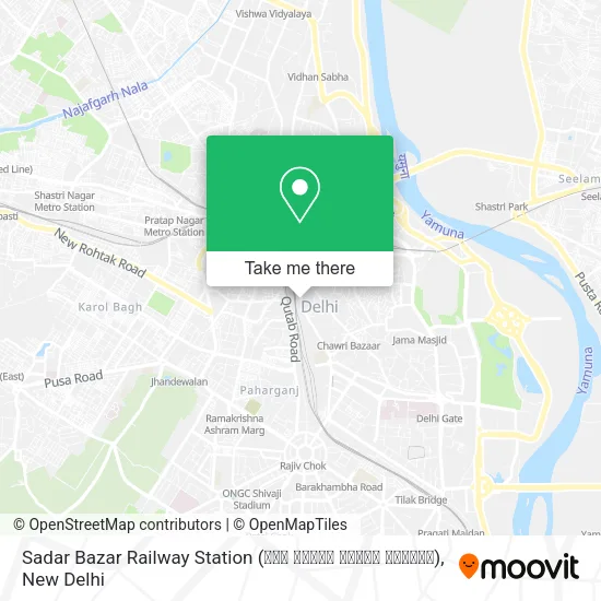 Sadar Bazar Railway Station (सदर बाजार रेलवे स्टेशन) map