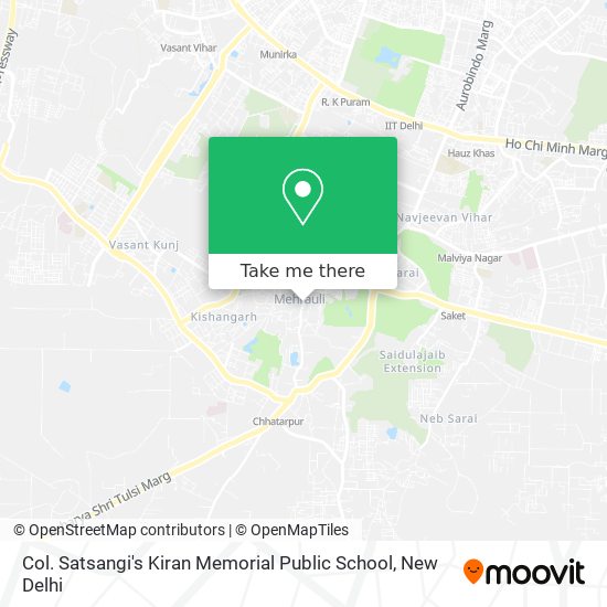 Col. Satsangi's Kiran Memorial Public School map