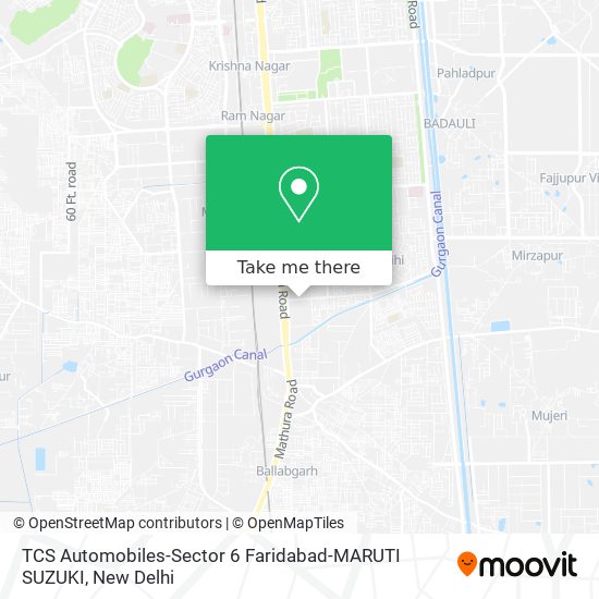 TCS Automobiles-Sector 6 Faridabad-MARUTI SUZUKI map