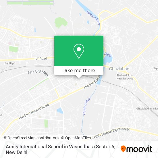 Amity International School in Vasundhara Sector 6 map