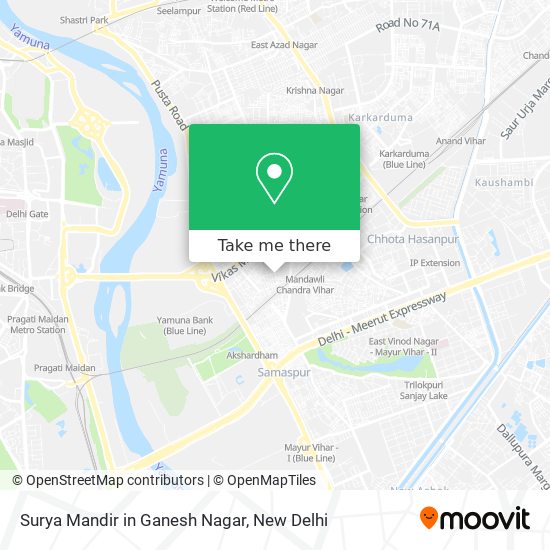 Surya Mandir in Ganesh Nagar map