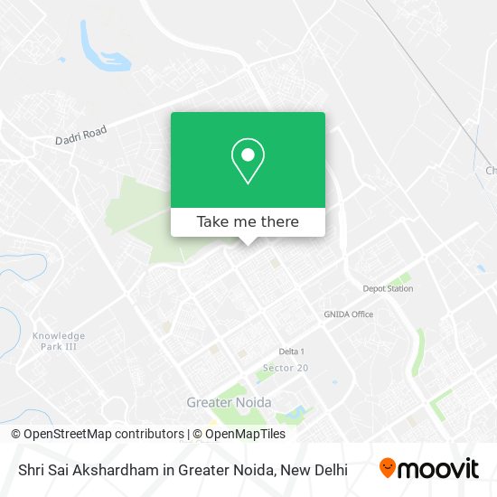 Shri Sai Akshardham in Greater Noida map