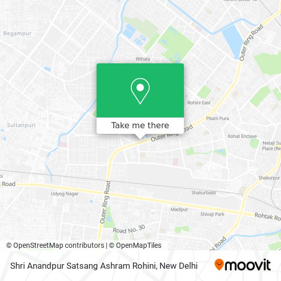 Shri Anandpur Satsang Ashram Rohini map