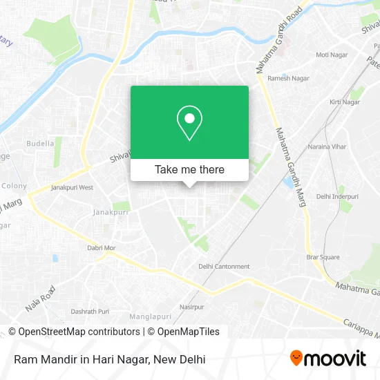 Ram Mandir in Hari Nagar map
