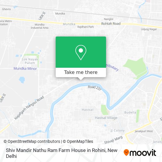 Shiv Mandir Nathu Ram Farm House in Rohini map