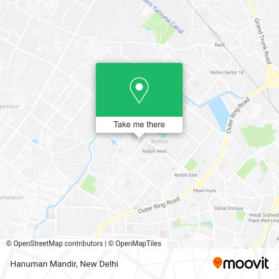 Hanuman Mandir map