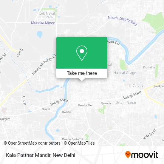 Kala Patthar Mandir map