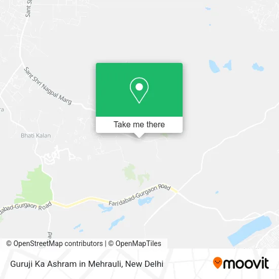 Guruji Ka Ashram in Mehrauli map
