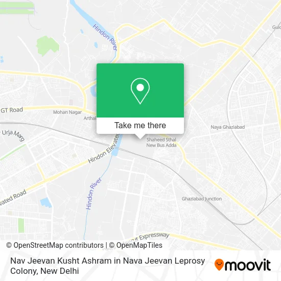 Nav Jeevan Kusht Ashram in Nava Jeevan Leprosy Colony map