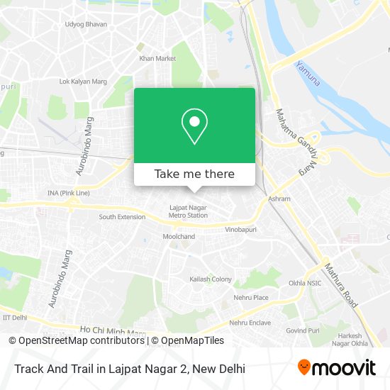 Track And Trail in Lajpat Nagar 2 map