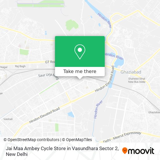 Jai Maa Ambey Cycle Store in Vasundhara Sector 2 map