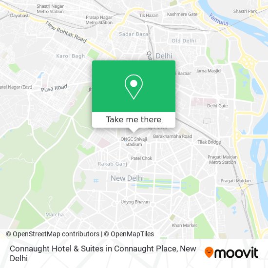 Connaught Hotel & Suites in Connaught Place map