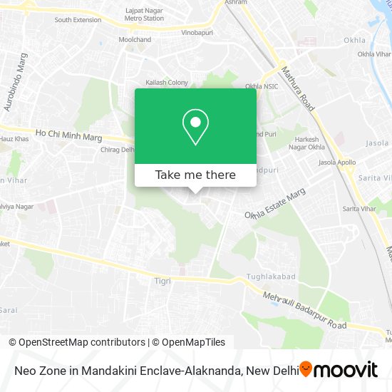 Neo Zone in Mandakini Enclave-Alaknanda map