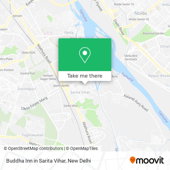 Buddha Inn in Sarita Vihar map