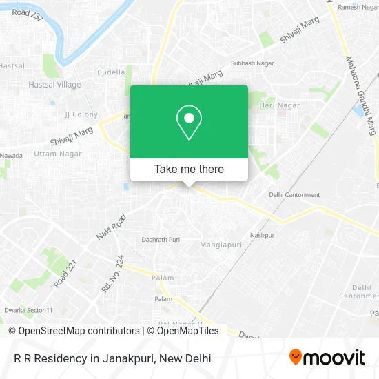 R R Residency in Janakpuri map