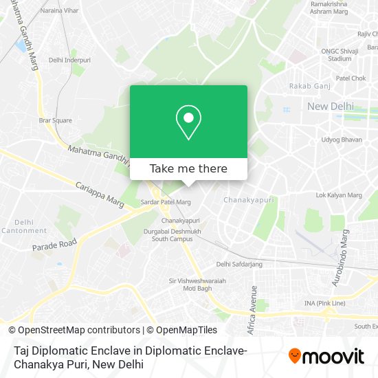 Taj Diplomatic Enclave in Diplomatic Enclave-Chanakya Puri map