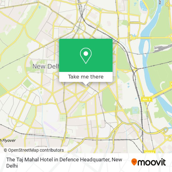 The Taj Mahal Hotel in Defence Headquarter map