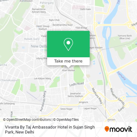 Vivanta By Taj Ambassador Hotel in Sujan Singh Park map