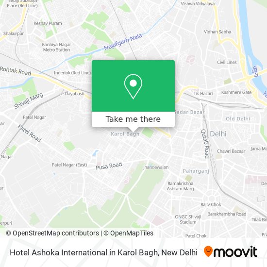 Hotel Ashoka International in Karol Bagh map