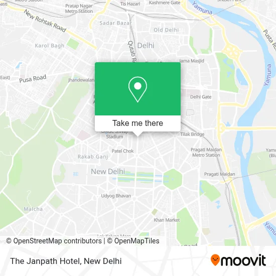 The Janpath Hotel map