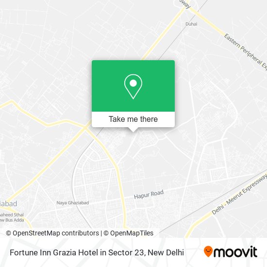 Fortune Inn Grazia Hotel in Sector 23 map