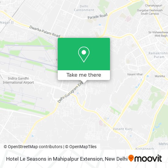 Hotel Le Seasons in Mahipalpur Extension map