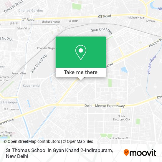 St Thomas School in Gyan Khand 2-Indirapuram map