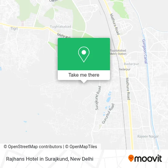 Rajhans Hotel in Surajkund map