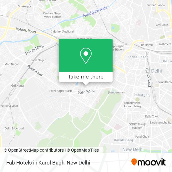 Fab Hotels in Karol Bagh map