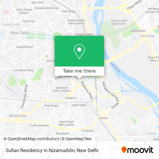 Sufian Residency in Nizamuddin map