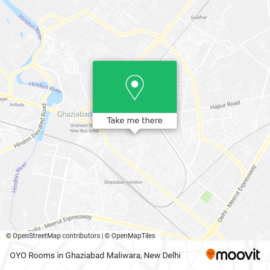 OYO Rooms in Ghaziabad Maliwara map