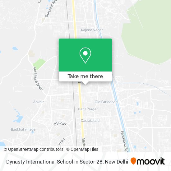 Dynasty International School in Sector 28 map