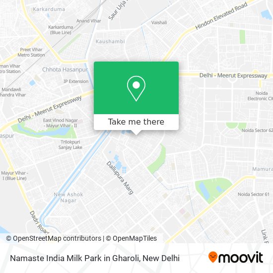 Namaste India Milk Park in Gharoli map