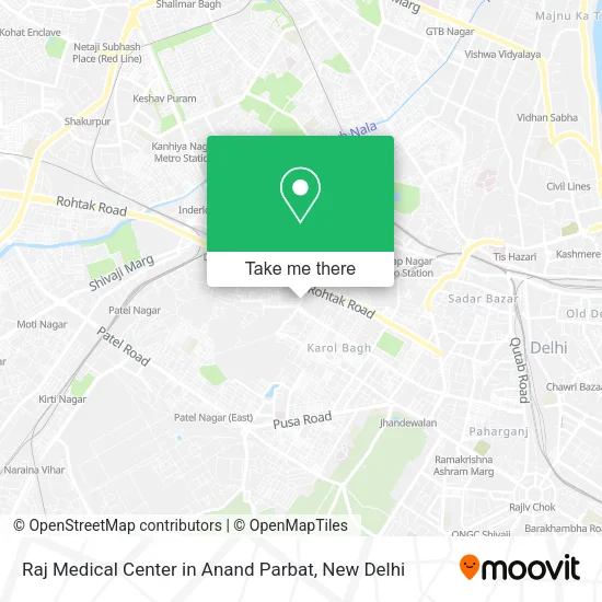 Raj Medical Center in Anand Parbat map