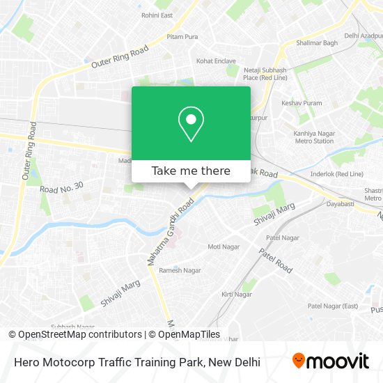 Hero Motocorp Traffic Training Park map