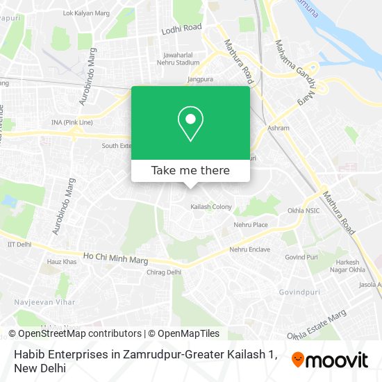 Habib Enterprises in Zamrudpur-Greater Kailash 1 map